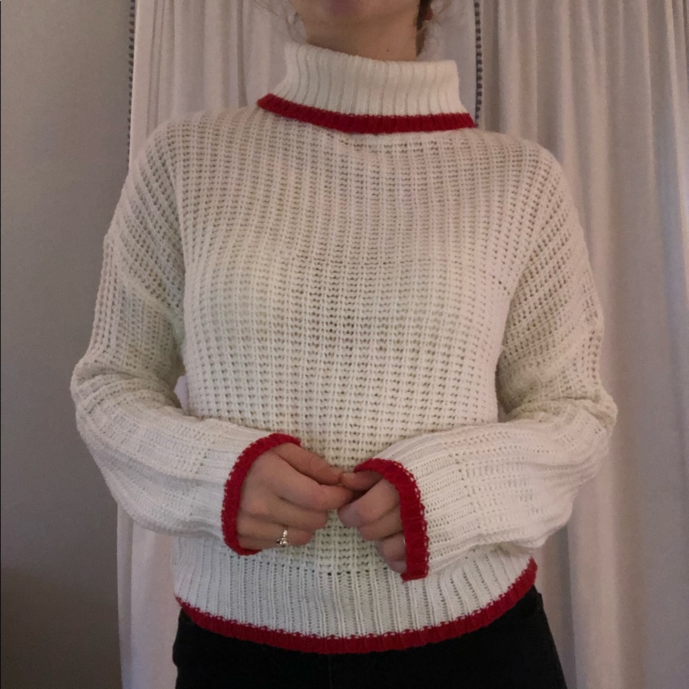 White turtleneck